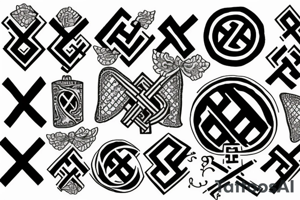 world war 2 swastika tattoo idea