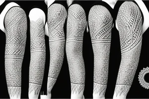 Fractal pattern sacred geometry tattoo idea
