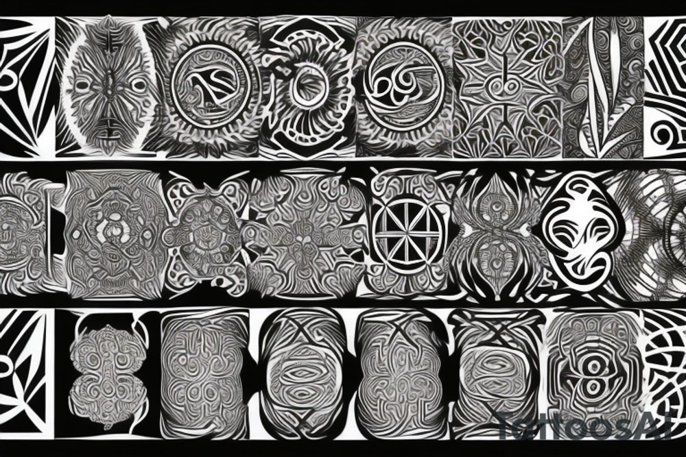 Fractal pattern sacred geometry tattoo idea