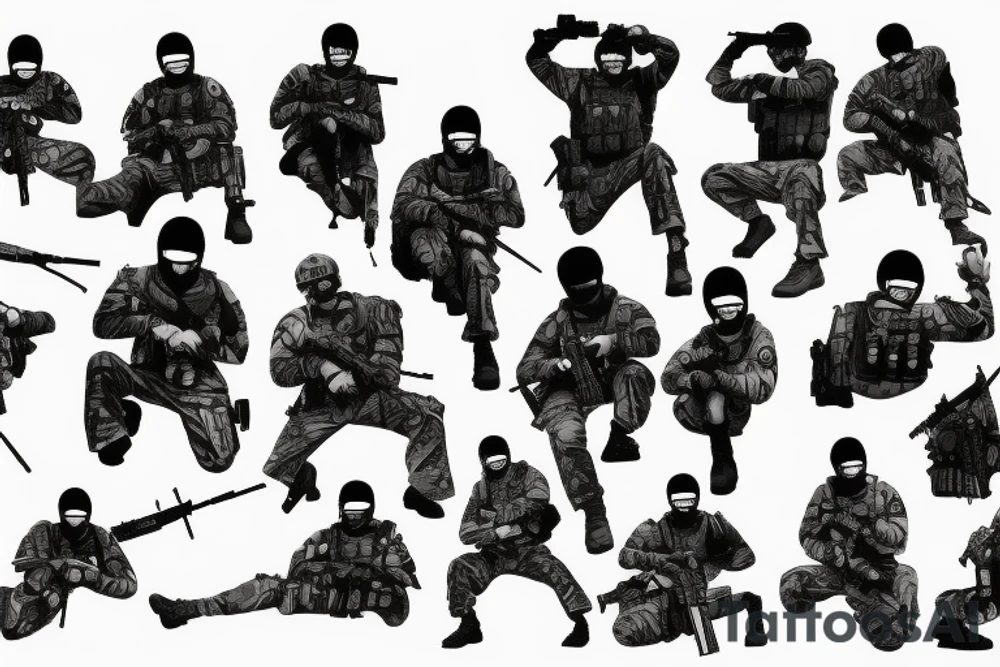 tactical soldier special forces tattoo idea
