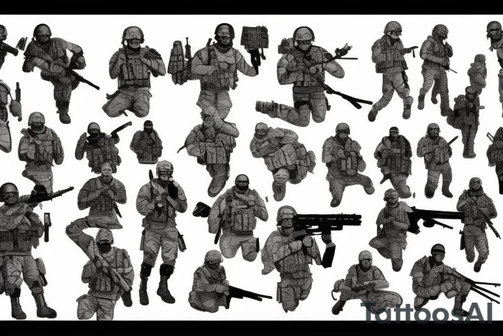 tactical soldier special forces tattoo idea