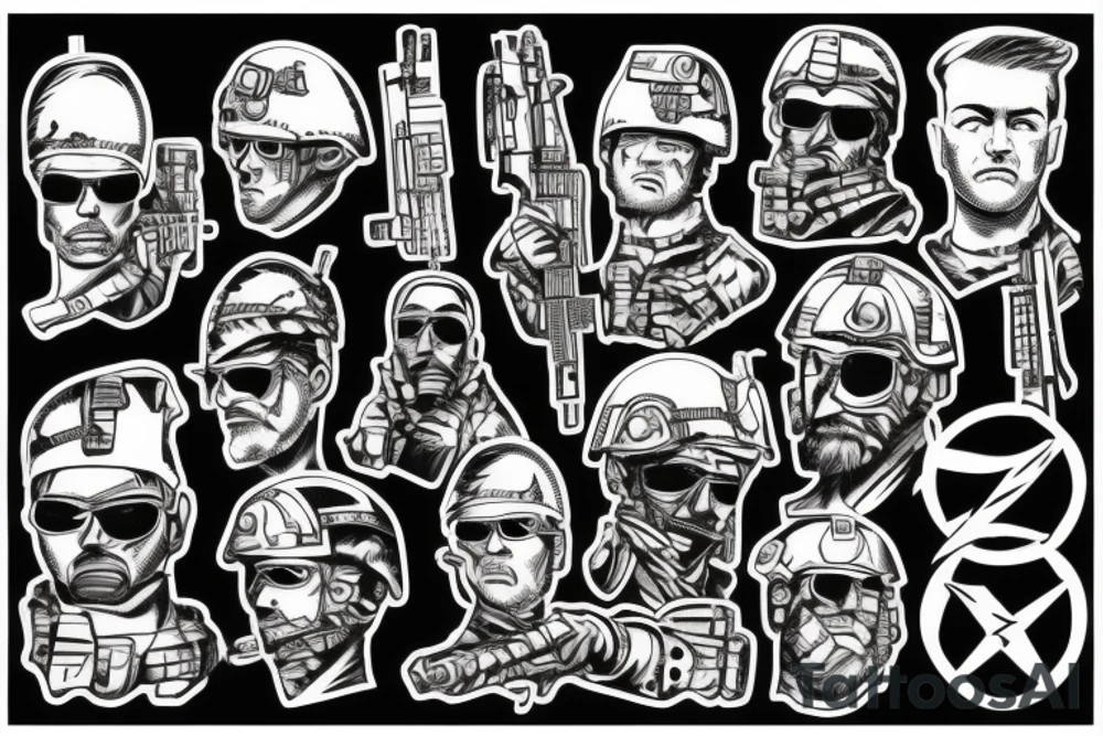 tactical soldier special forces tattoo idea