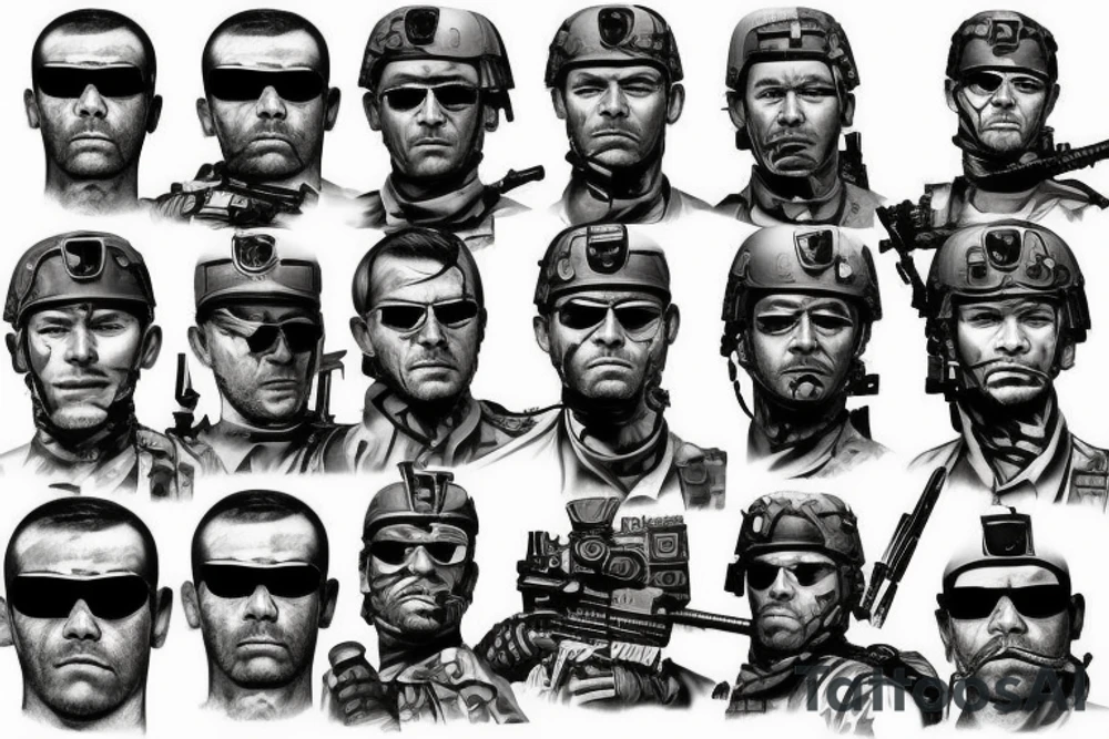 tactical soldier special forces tattoo idea