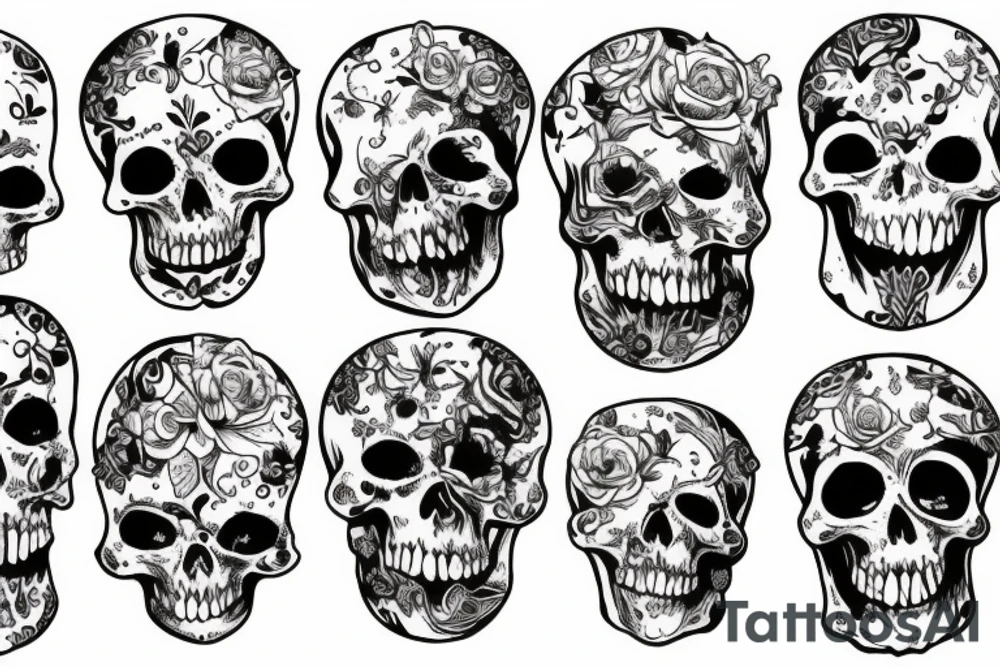memento mori leters but without looking about death but more about life tattoo idea