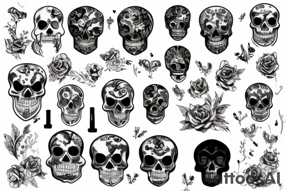 memento mori letters but without looking about death but more about life tattoo idea