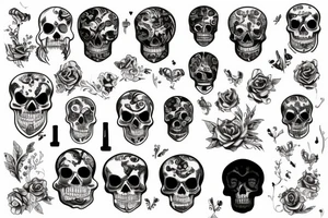 memento mori letters but without looking about death but more about life tattoo idea