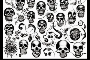memento mori letters but without looking about death but more about life tattoo idea