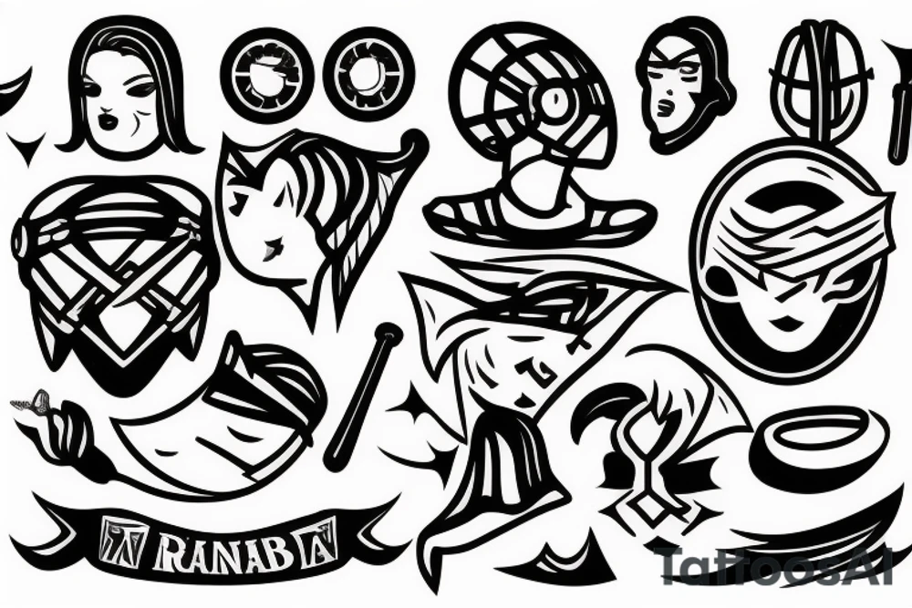 Man in the arena in the sky tattoo idea
