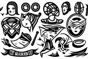 Man in the arena in the sky tattoo idea