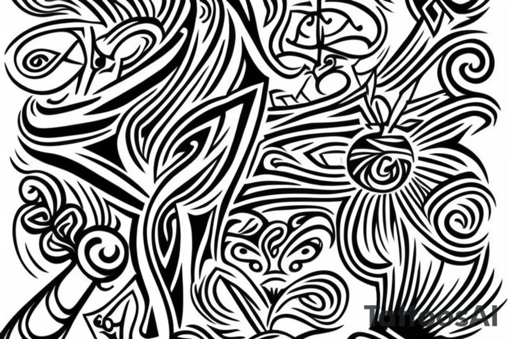 Divine connection to Source tattoo idea