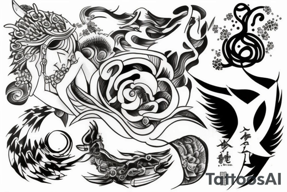 Divine connection to Source tattoo idea