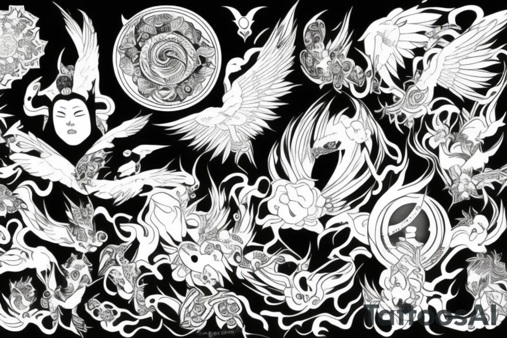 Divine connection to Source tattoo idea