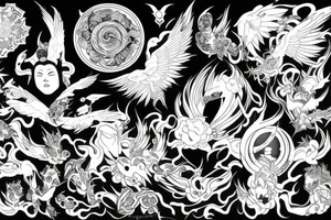 Divine connection to Source tattoo idea