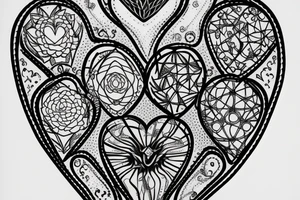 Barbwire heart tattoo idea