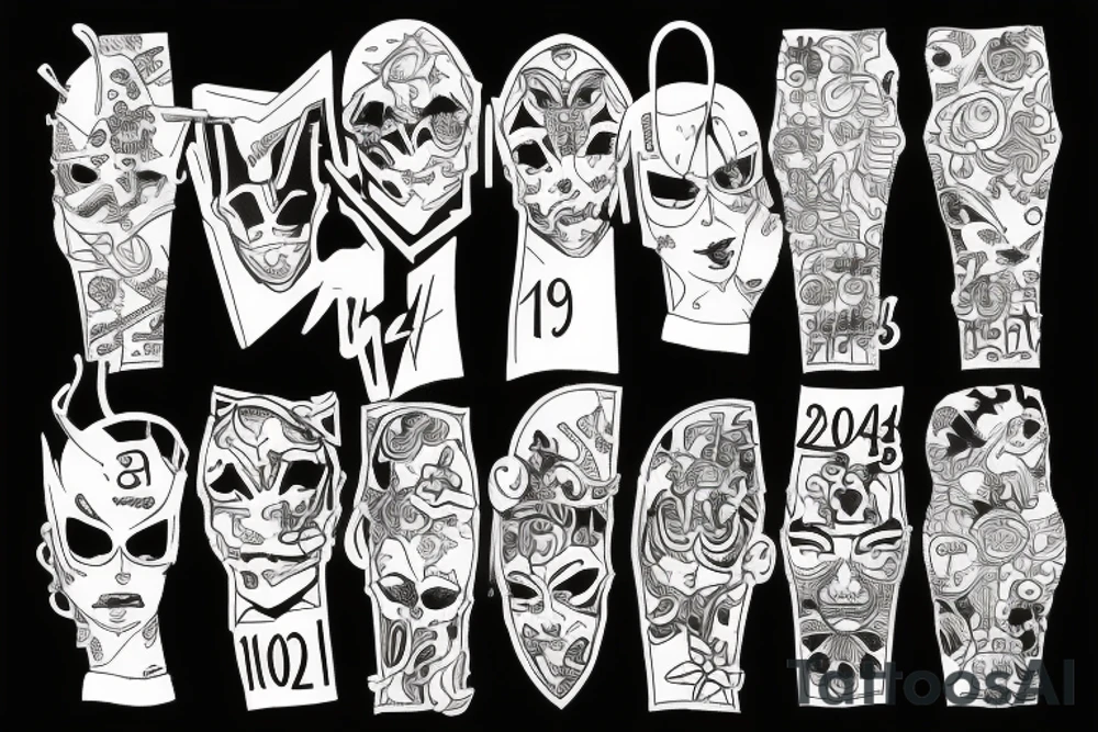 Mixing 1999 2001 and 2013 as date of birth tattoo idea