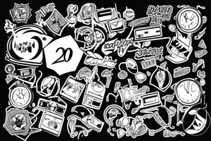 Mixing 1999 2001 and 2013 as date of birth tattoo idea