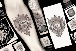 create me a cool tattoo of my daughters name. Her name is Harvest Reign tattoo idea
