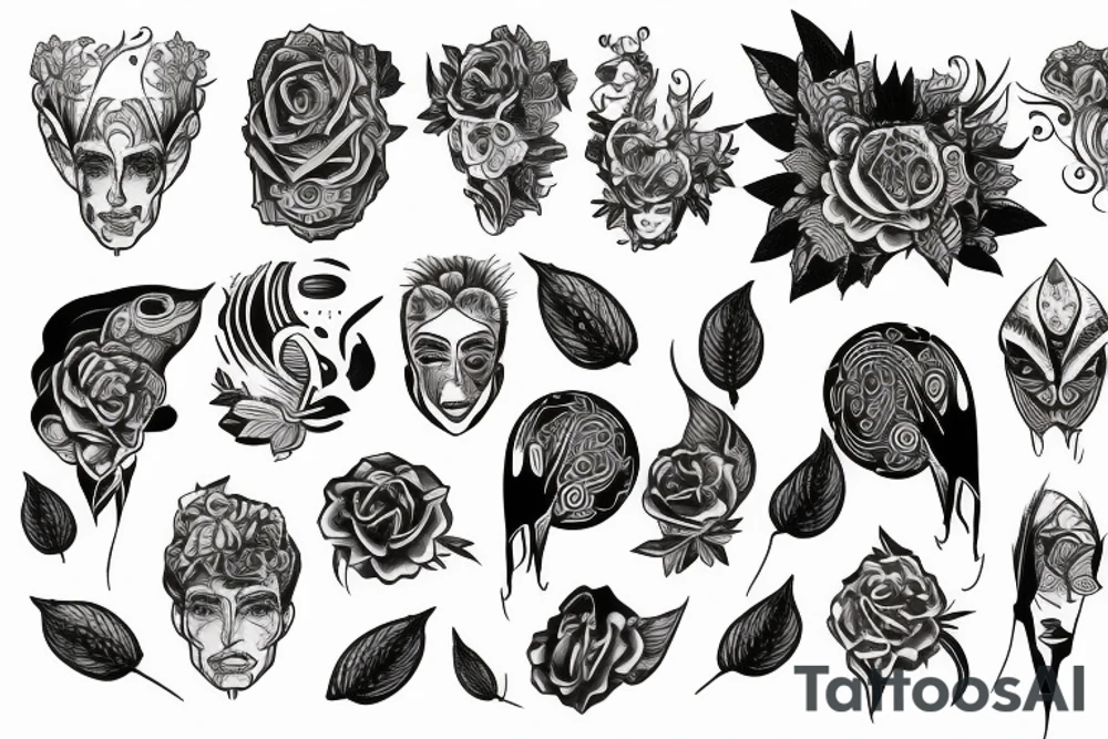 friendshop men and women tattoo idea