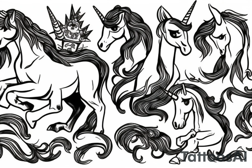 friendshop unicorn tattoo idea