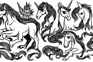 friendshop unicorn tattoo idea