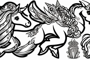friendshop unicorn tattoo idea