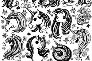 friendship unicorn tattoo idea