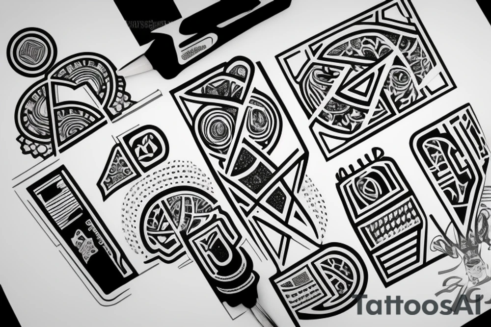 4 letter Bs tattoo idea