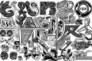 4 letter Bs tattoo idea