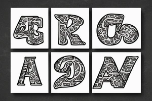 Letter B and 4 tattoo idea