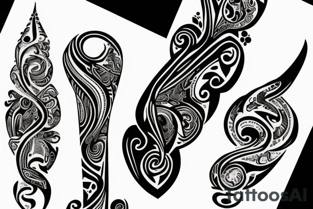 Letter B 4 times tattoo idea