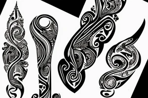 Letter B 4 times tattoo idea