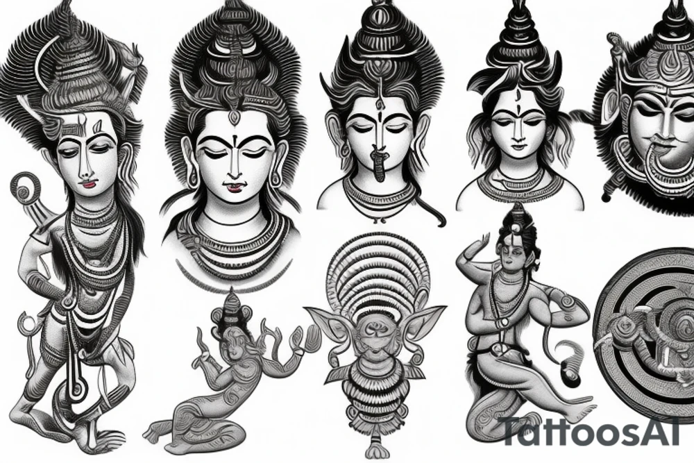 hindu god shiva tattoo idea