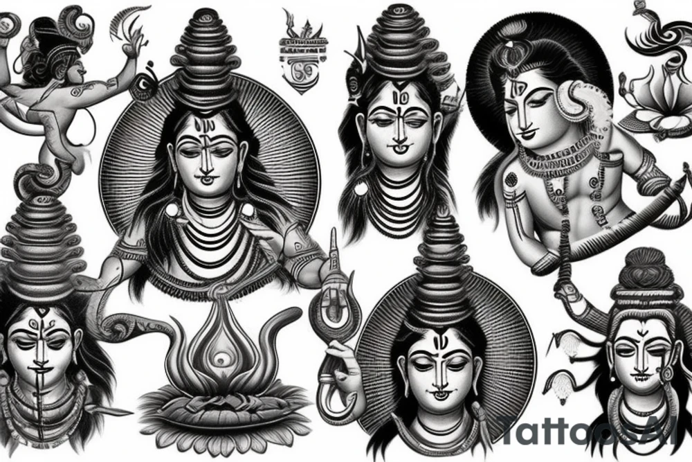 hindu god shiva tattoo idea