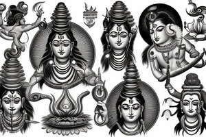 hindu god shiva tattoo idea