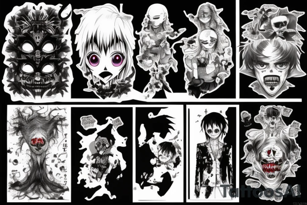 Horror manga tattoo idea