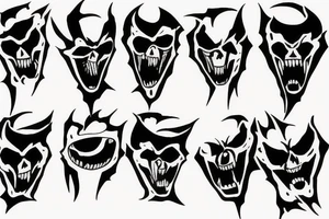 Horror manga ghost tattoo idea