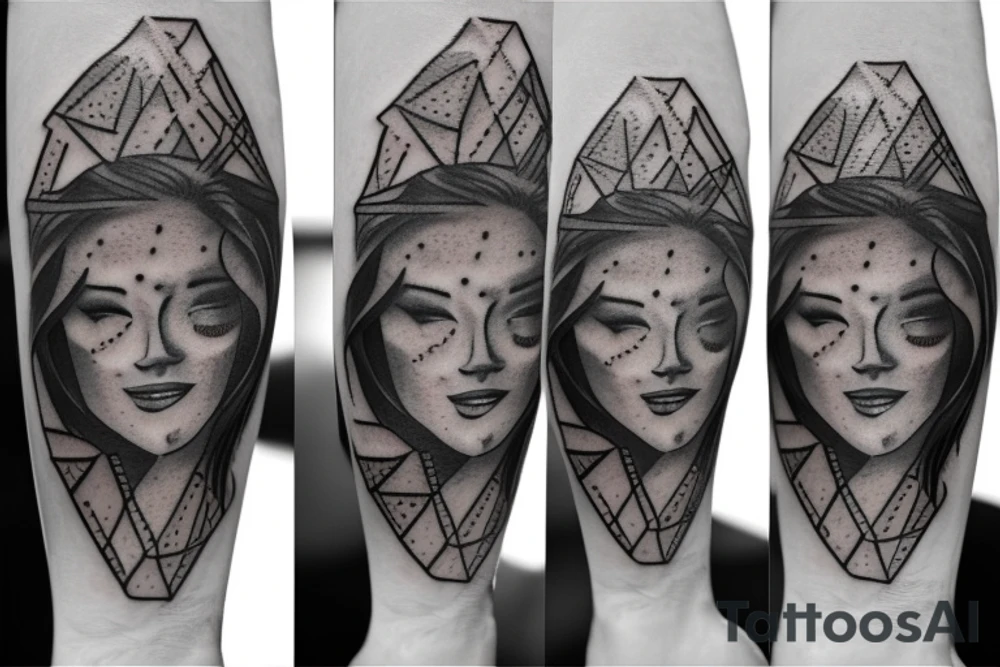 Diamond in a dirt tattoo idea