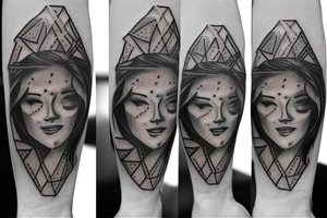 Diamond in a dirt tattoo idea