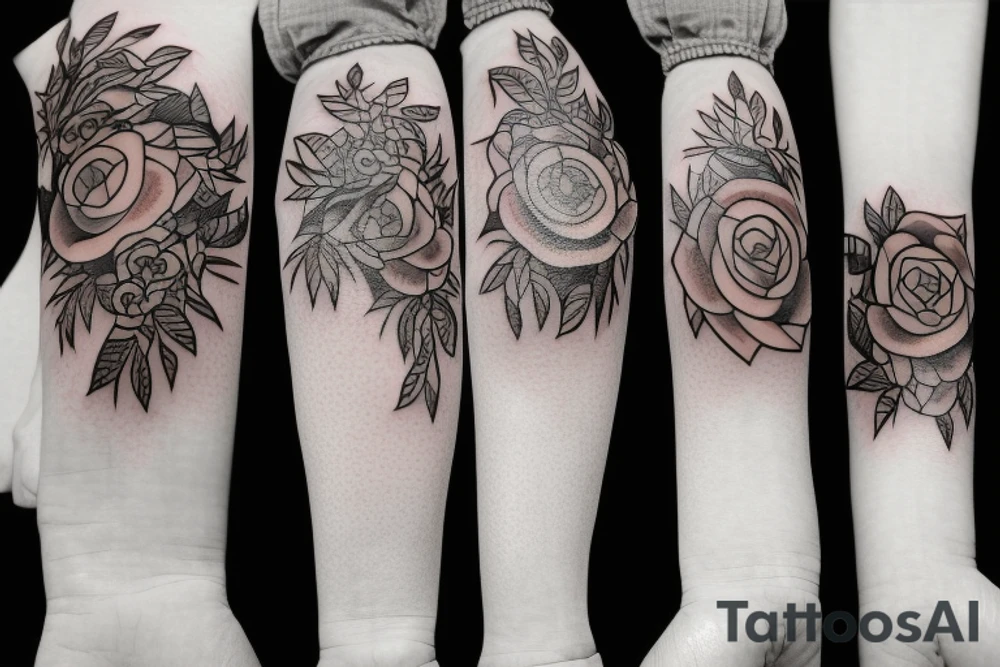 three matching tattoos for best friends tattoo idea