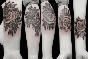 three matching tattoos for best friends tattoo idea
