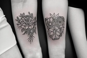 three small matching tattoos for best friends tattoo idea