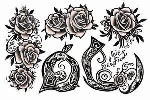 three small matching tattoos for best friends tattoo idea