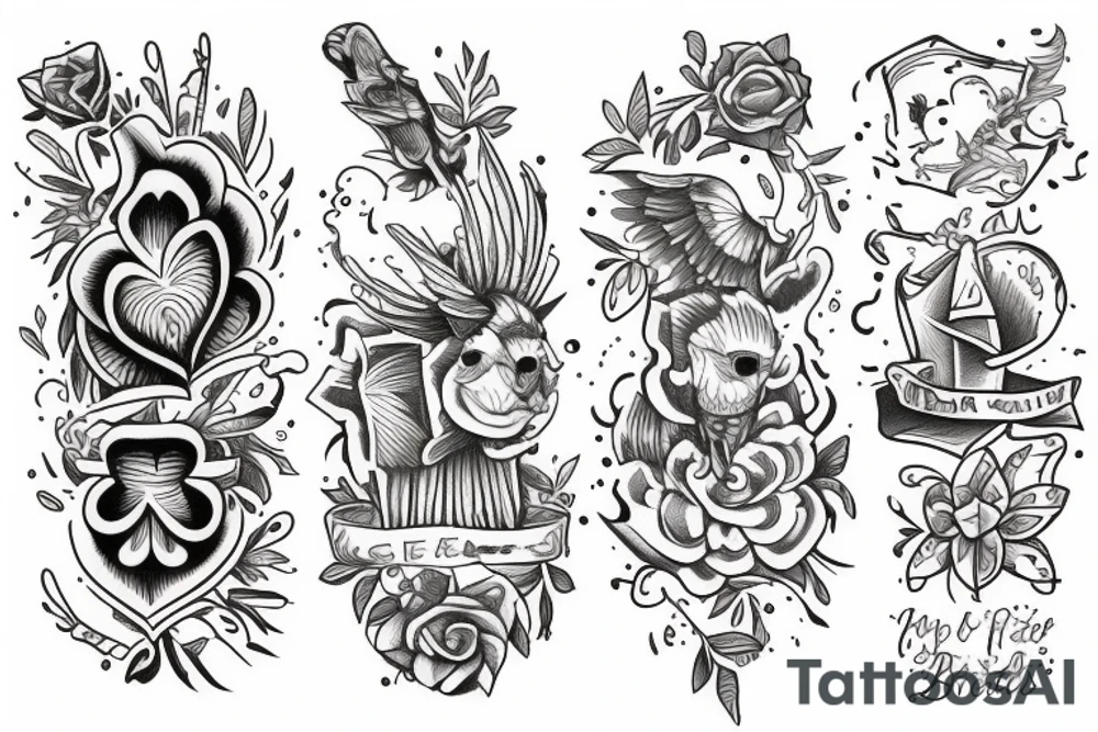 three small matching tattoos for best friends tattoo idea