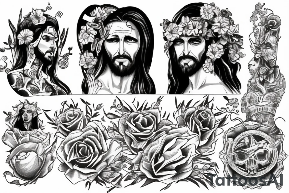 JESUS cruz tattoo idea