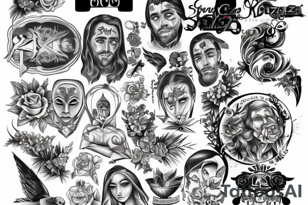 JESUS cruz tattoo idea