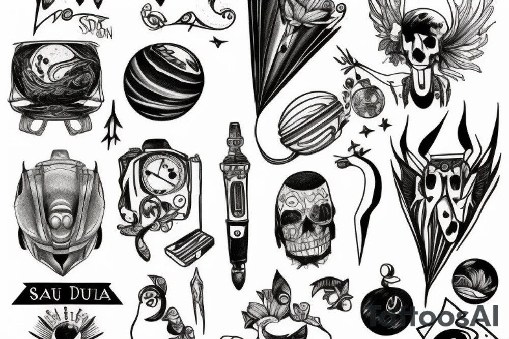 saturn tattoo idea