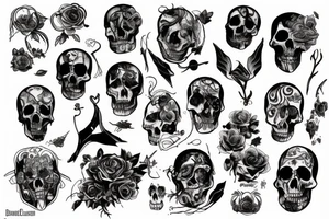 dead, life tattoo idea