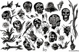 dead, life tattoo idea