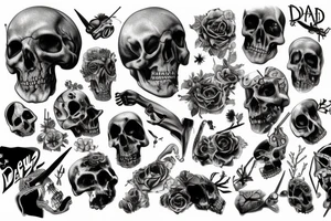 dead, life tattoo idea