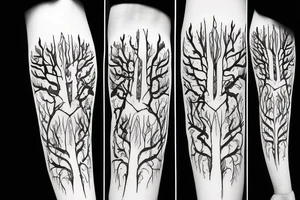weeping forest tattoo idea